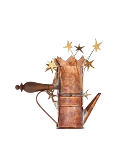 Caffettiera con cuore e stelle